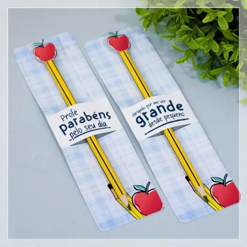 Card com Lápis e Balinha Dia dos Professores