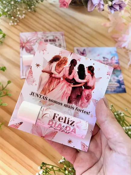 Card com Manteiga de Cacau Dia da Mulher