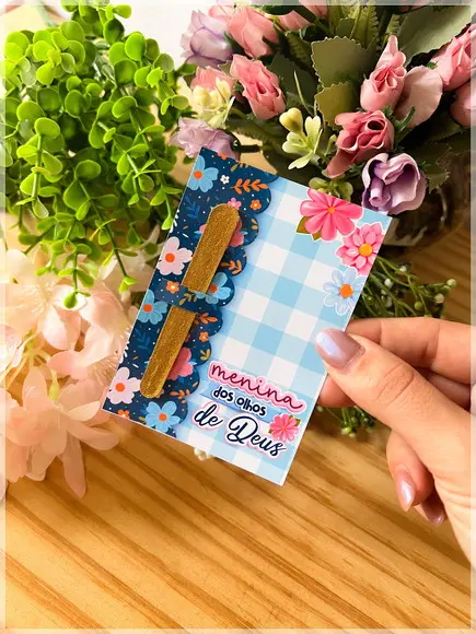 Card com Mini Lixa - Brinde Clientes