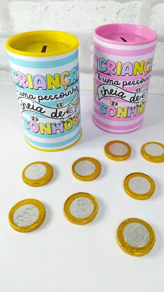 Cofrinho Personalizado Dia das Crianças