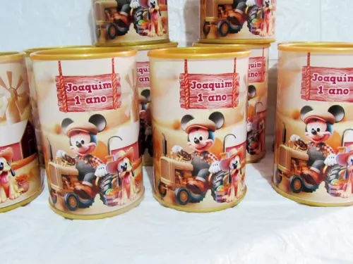 Cofrinho Personalizado Fazendinha do Mickey