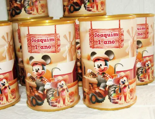 Cofrinho Personalizado Fazendinha do Mickey