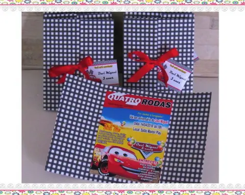 Convite Modelo Janela Tema Carros
