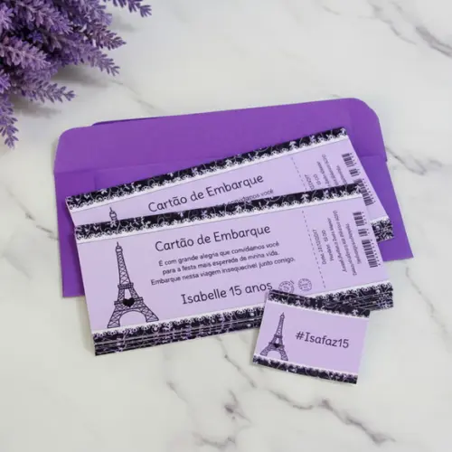 Convite Passagem Aérea Paris