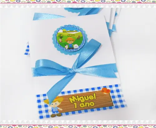 Convite Personalizado Abre e Fecha Fazendinha