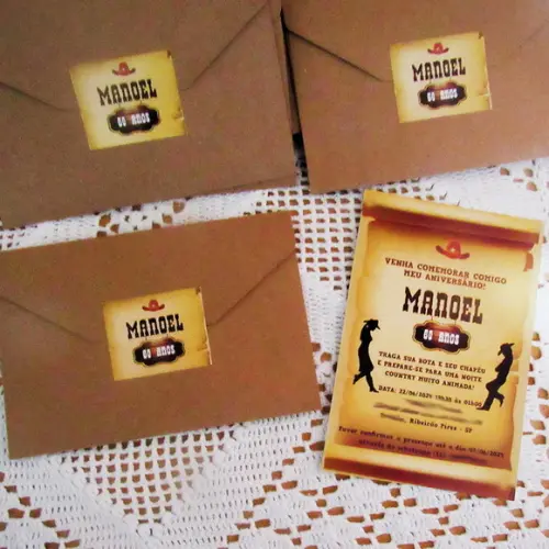 Convite Personalizado Festa Country