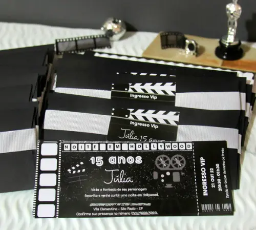 Convite Personalizado Ingresso Cinema