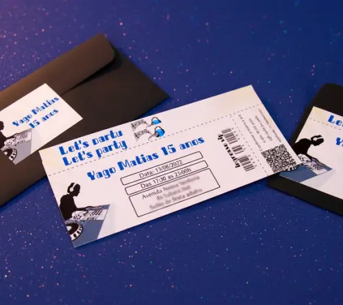 Convite Personalizado Ingresso Balada