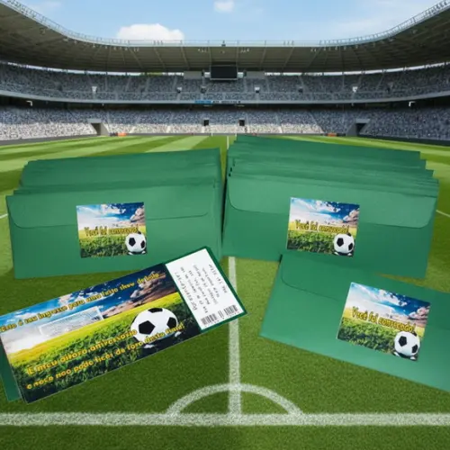 Convite Personalizado Ingresso Futebol