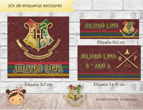 Etiquetas Escolares Hogwarts