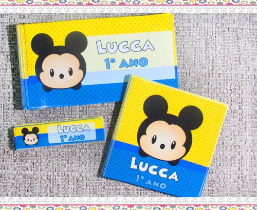 Etiquetas Escolares Personalizadas Mickey