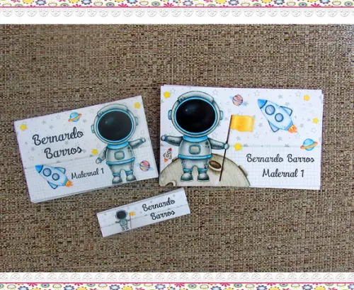 Etiquetas Escolares Personalizadas Astronauta