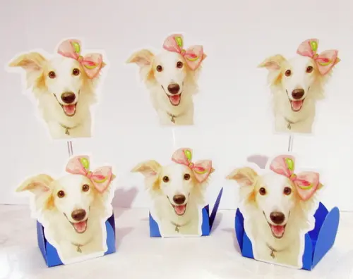 Forminha + Topper para Docinhos Cachorrinha