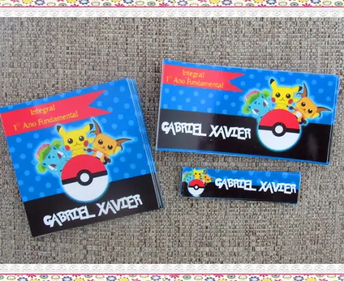 Etiquetas Escolares Pokémon