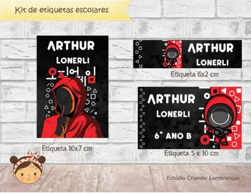 Etiquetas Escolares Round 6