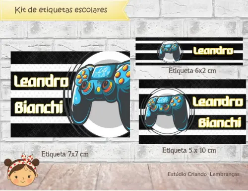 Etiquetas Escolares Video Game