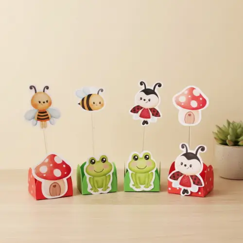 Forminha + Topper para Docinhos Jardim Encantado