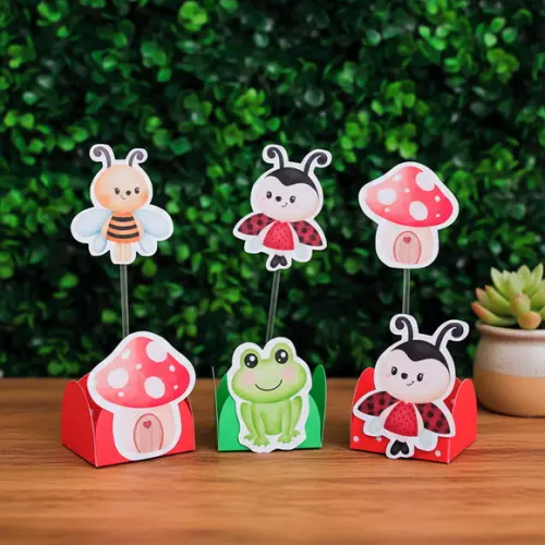 Forminha + Topper para Docinhos Jardim Encantado