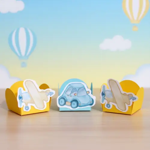 Forminha Chá de Bebê Meios de Transporte