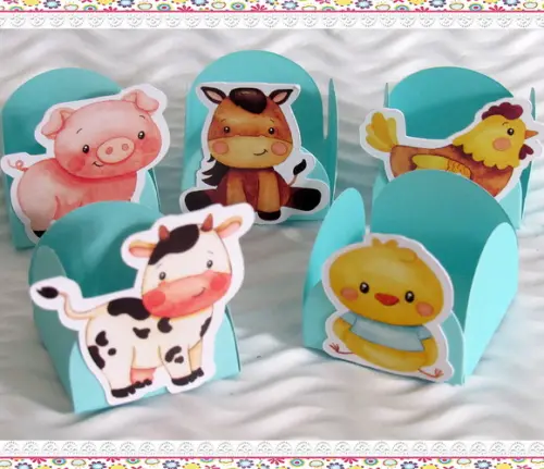 Forminha para Docinhos Bichinhos da Fazenda