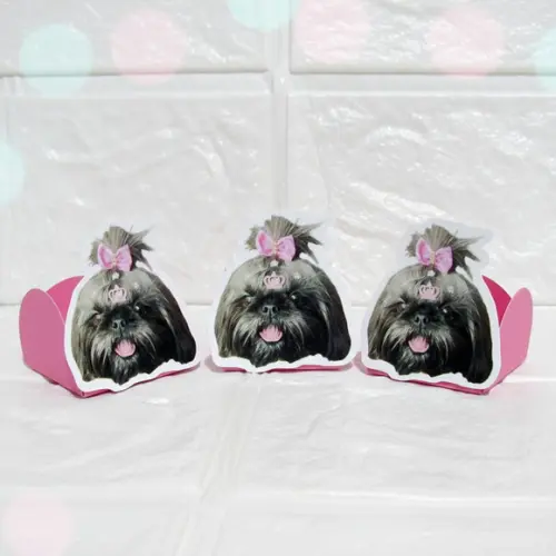 Forminha para Docinhos Carinha de Festa Pet Cachorrinha