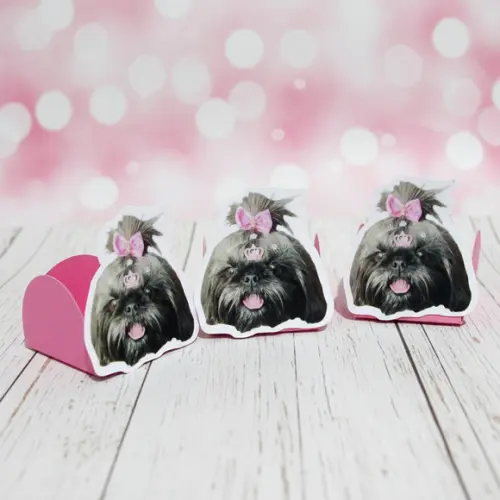 Forminha para Docinhos Carinha de Festa Pet Cachorrinha