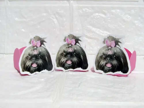 Forminha para Docinhos Carinha de Festa Pet Cachorrinha
