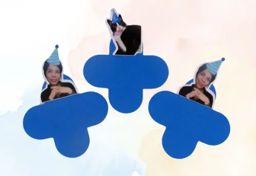 Forminha para Docinhos com Foto Carinha de Festa