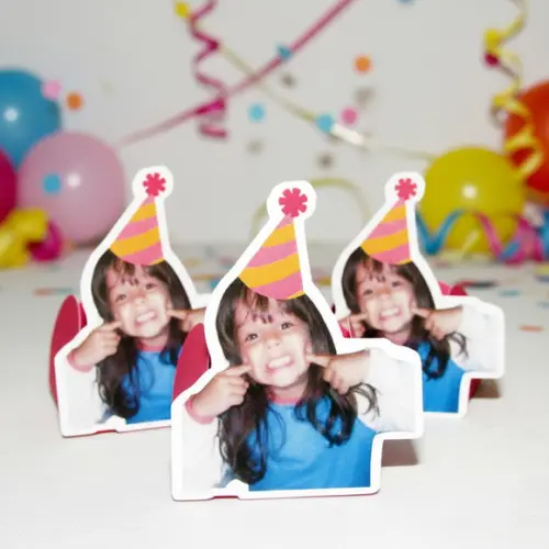 Forminha para Docinhos com Foto Carinha de Festa