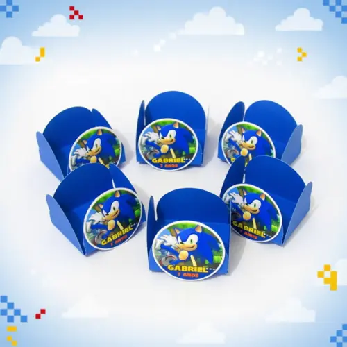 Forminha para Docinhos Personalizada Sonic