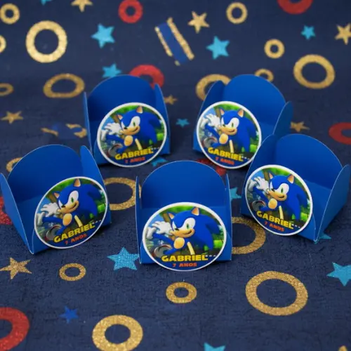 Forminha para Docinhos Personalizada Sonic