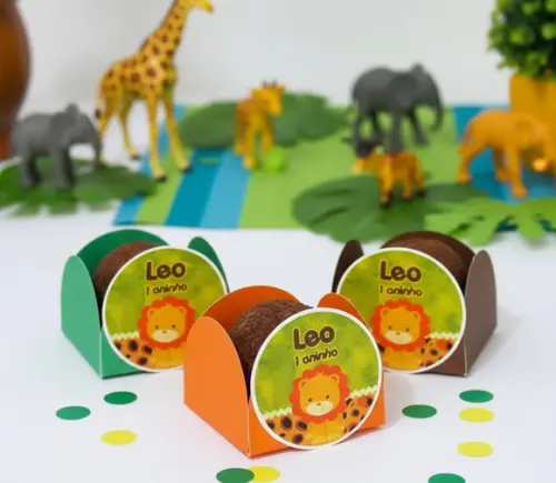 Forminhas para Docinhos Leãozinho Safari