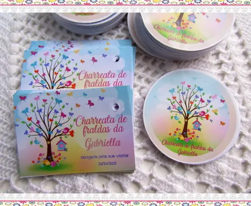 Kit Adesivo e Tag Jardim Encantado