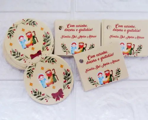 Kit Adesivo e Tag Natal