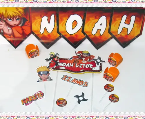 Kit Festa em Casa : É Só Um Bolinho - Naruto