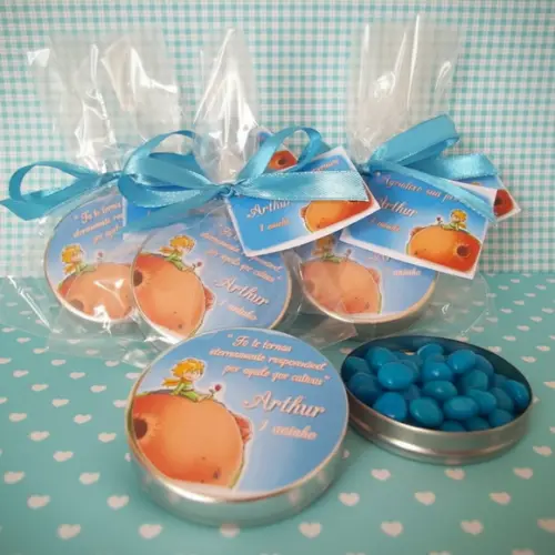 Latinha Personalizada com Balinha Pequeno Príncipe