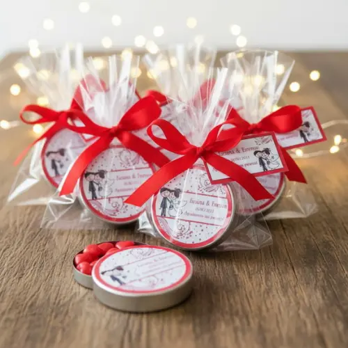 Latinha Personalizada com Balinhas Casamento
