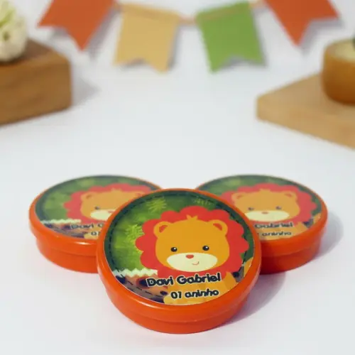 Latinha Personalizada Safari Leãozinho