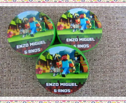 Latinhas Personalizadas Minecraft