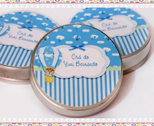 Latinhas Personalizadas Ursinho Baloeiro