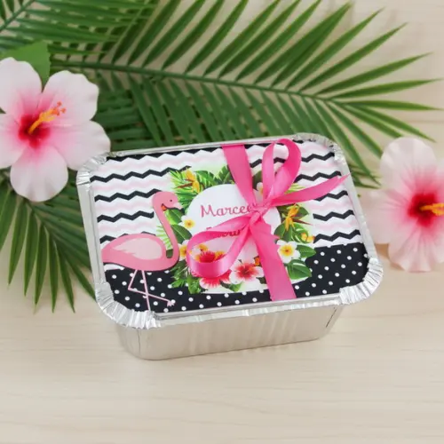 Marmitinha Personalizada Flamingo