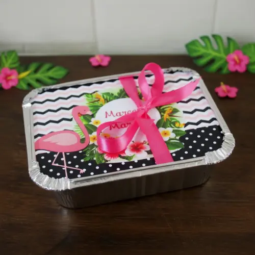 Marmitinha Personalizada Flamingo