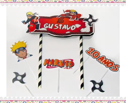 Mini Kit Festa em Casa : É Só Um Bolinho : Naruto