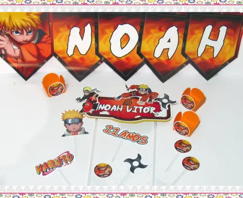Mini Kit Festa em Casa : É Só Um Bolinho : Naruto