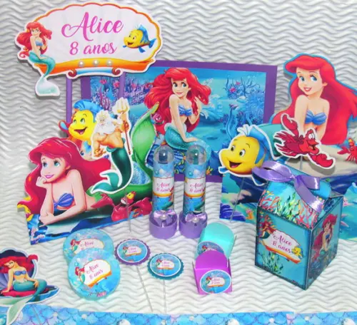 Mini Kit Festa em Casa : É Só Um Bolinho : Pequena Sereia