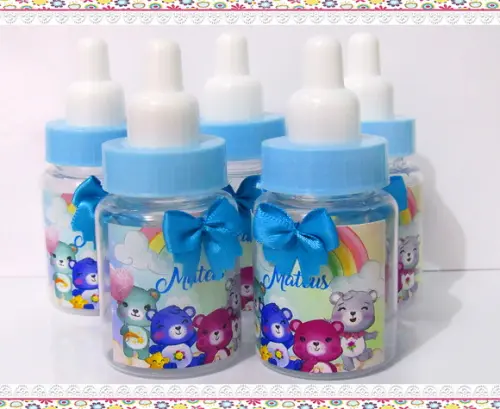 Mini Mamadeira Personalizada Ursinhos Carinhosos