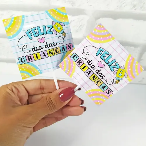 Pirulito Personalizado Brinde Dia das Crianças