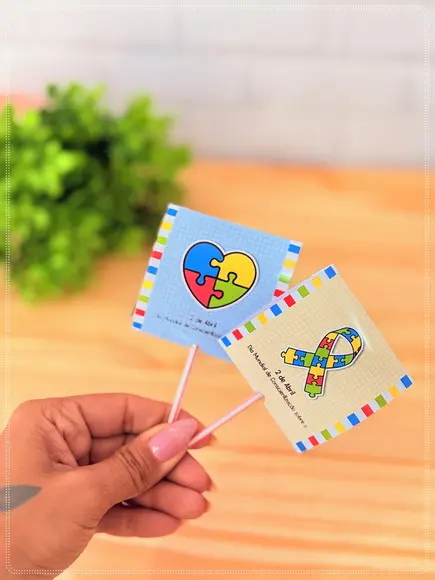 Pirulito Personalizado Brinde Conscientização do Autismo