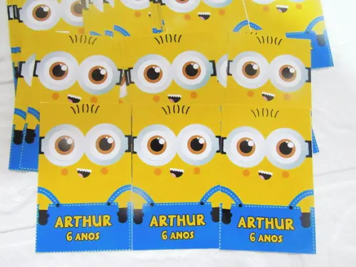 Rótulo para Tubetes Minions