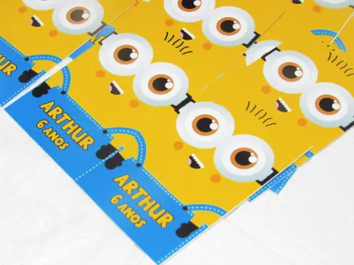 Rótulo para Tubetes Minions